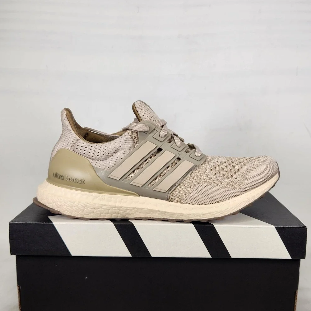 Adidas Ultraboost 1.0 Running Shoes Mens Size 7 Sand Tan Athletic Sneakers